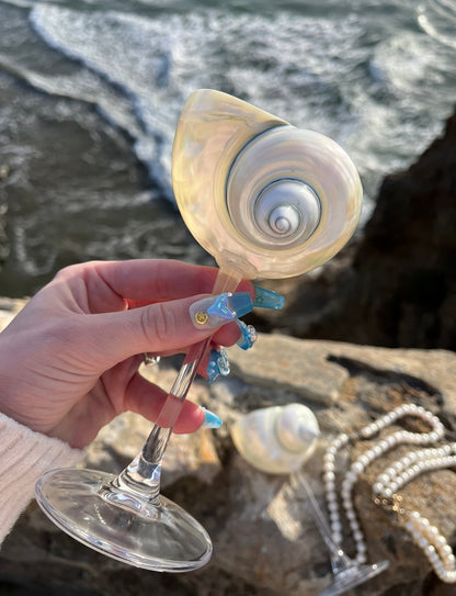 Mermaid Shell Champagne Glass